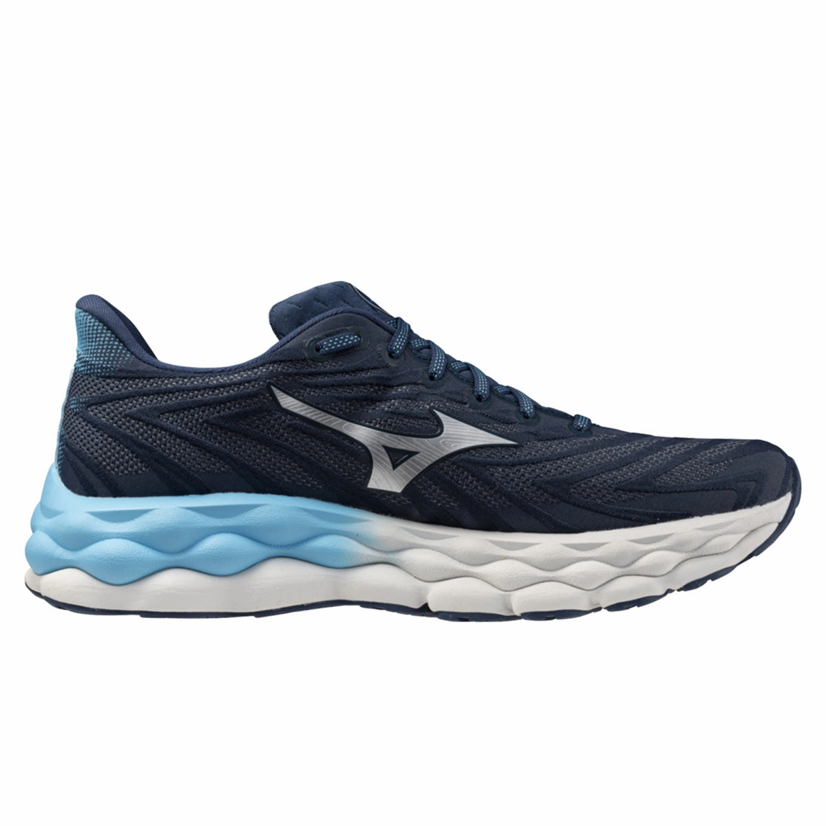 Mizuno Wave Sky 8 Mens | Blue Wing Teal/Neo Silver/Rive Save Big Online