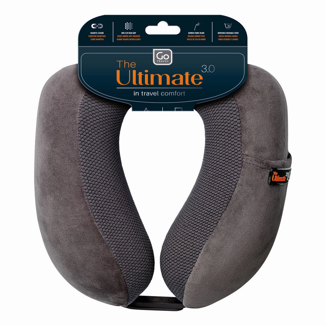 Go Travel Ultimate 3.0 Travel Pillow (Dark Grey) Gift Ideas Galore