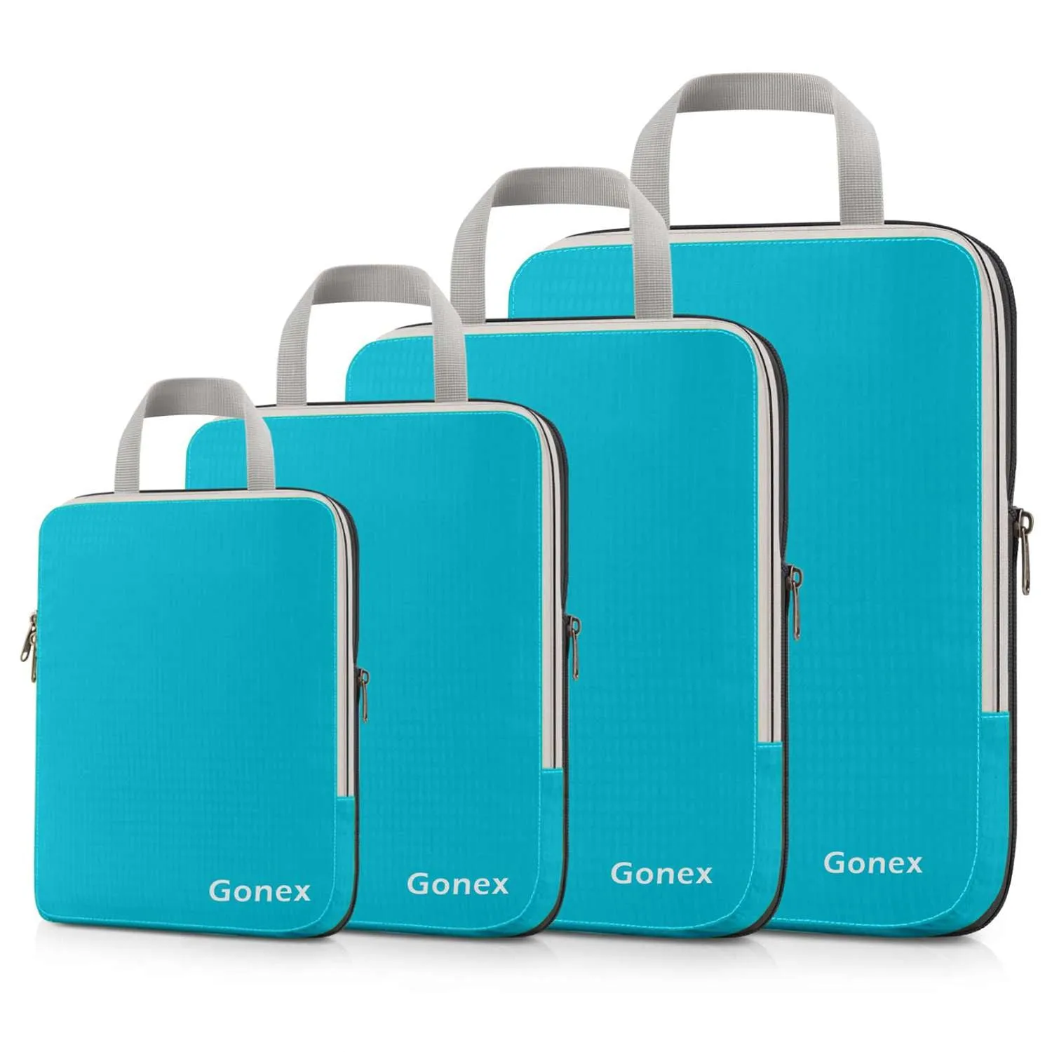 Gonex Compression Packing Cubes Set, Expandable Packing Organizers 4Pcs Big Price Drop