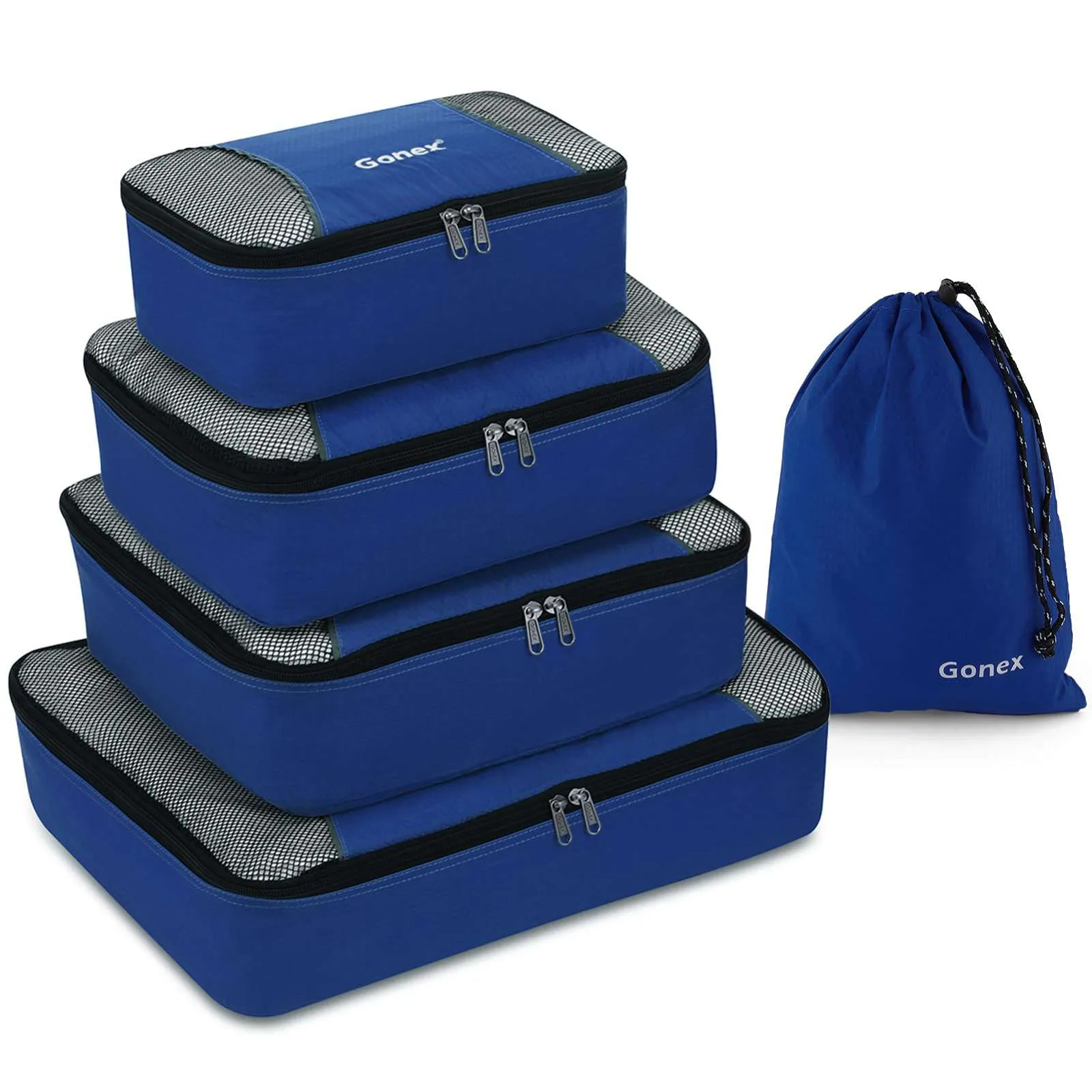 Big Savings Event Gonex Luggage Organizers Packing Cubes 5Pcs Set