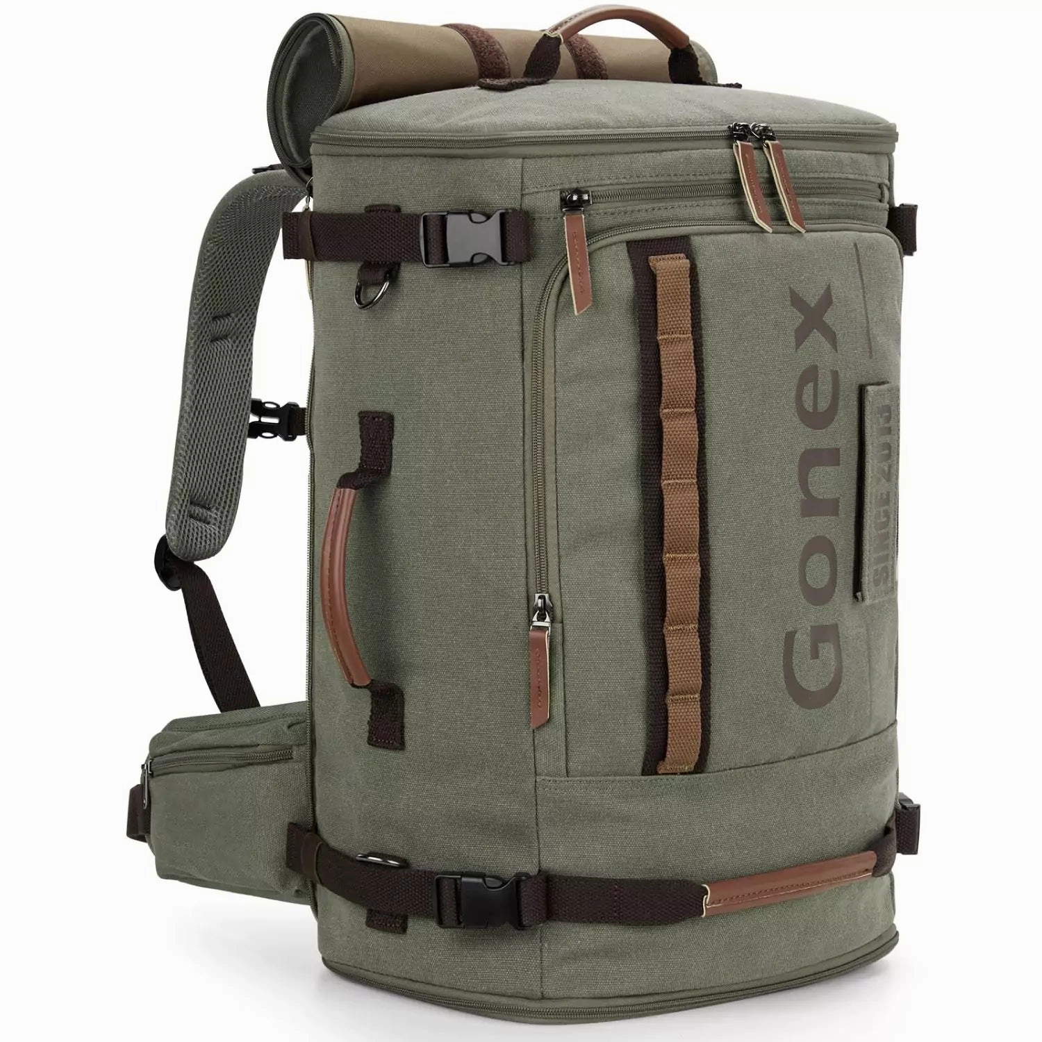 Instant Savings Inside Hot Offer Event Gonex Canvas Laptop Backpack With Velcro Patch