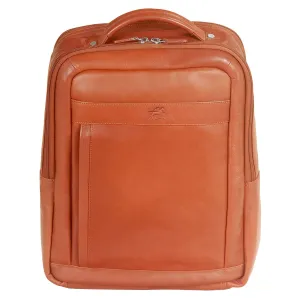 Mancini Leather Backpack For 15.6" Laptop / Tablet, 12" X 5.25" X 15", Cognac Special Offer Inside Best Deal Alert