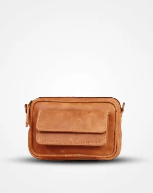 Brown Front Pocket Leather Bumbag Unmissable Deal Today