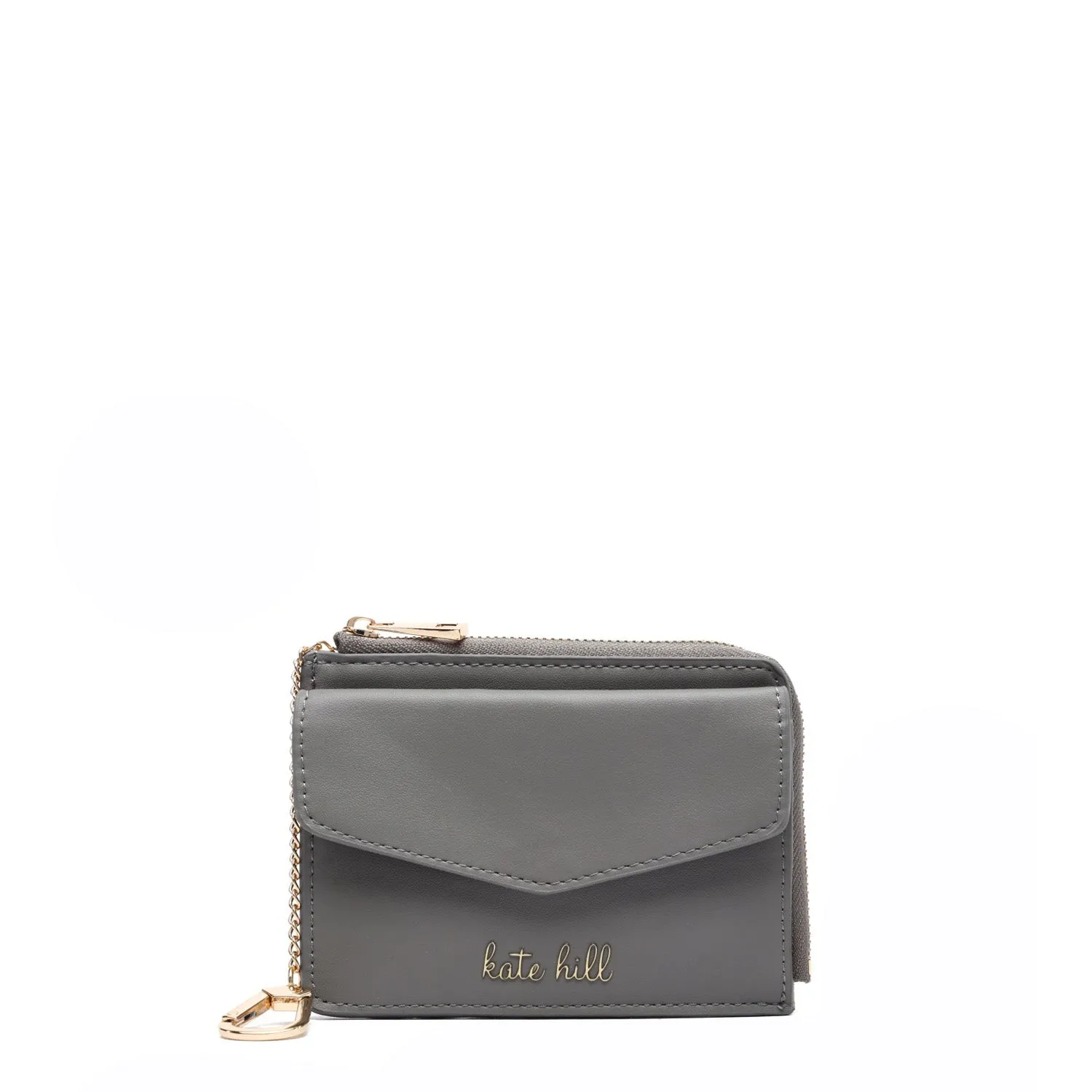 Clearance Alert Now Kate Hill - Ada Card Holder Kh-22025 - Charcoal