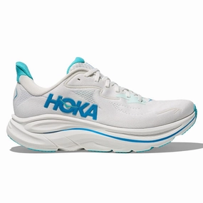 Hoka Clifton 10 Mens | White / Skyward Blue Mega Savings Now Hot Offer Event