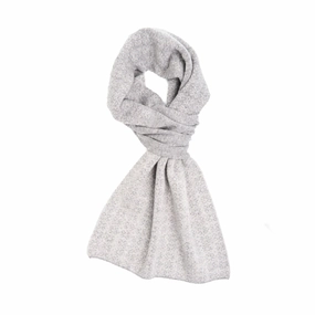 Todays Hot Pick Dark Grey Neck Warmer With Micro Pattern
