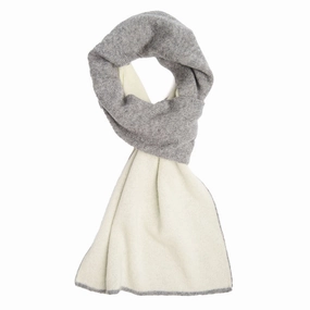 EndofWeek Deals Special Price Offer Gray And White Two-Tone Cashmere Neck Warmer