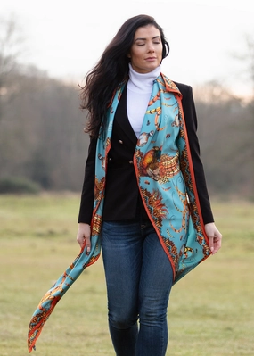 Heads Or Tails Classic Silk Scarf Surprise Discount Today