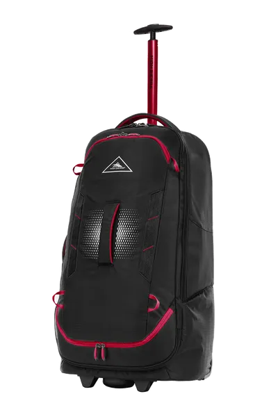 High Sierra - Composite V4 76Cm Medium Rfid Wheeled Duffle With Backpack Straps - Black/Red Special Savings Today Best Price Online
