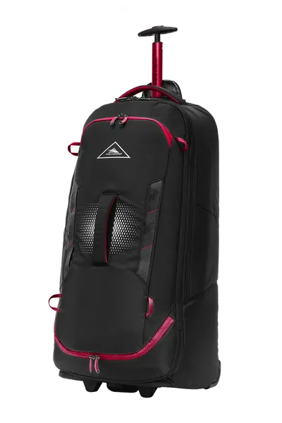 Best Price Today High Sierra - Composite V4 84Cm Large Rfid Wheeled Duffle With Backpack Straps - Black/Red