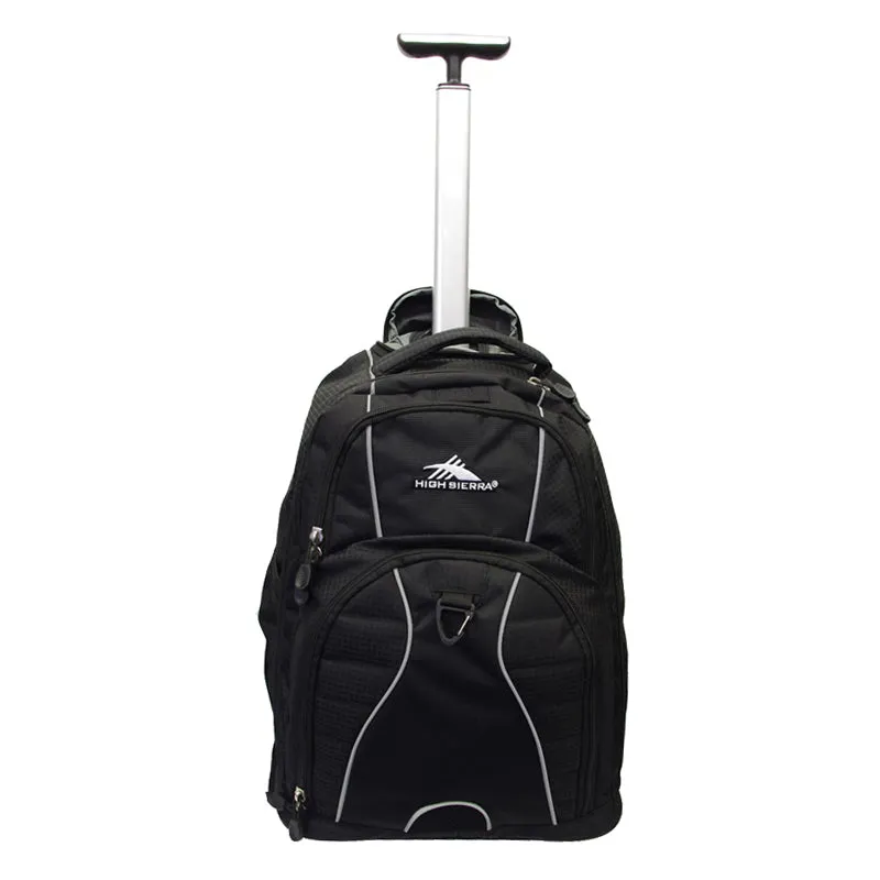 High Sierra - Freewheel 17Inch Laptop Wheeled Carry-On Backpack - Black Shop the Best Deals Weekend Specials