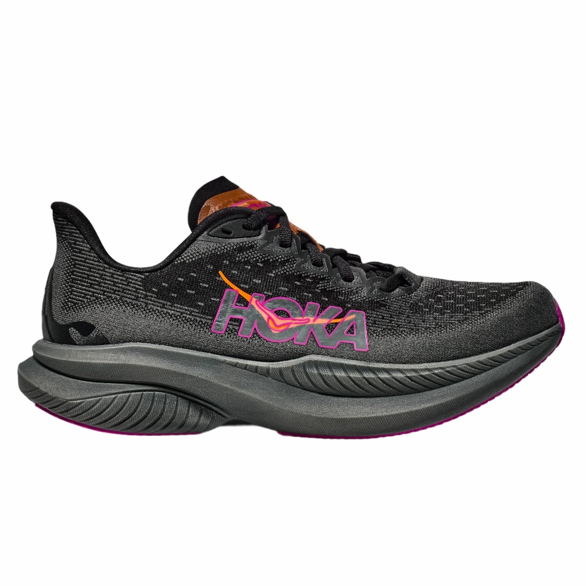 Hoka Mach 6 Womens | Black / Fuchsia Hot Offer Event