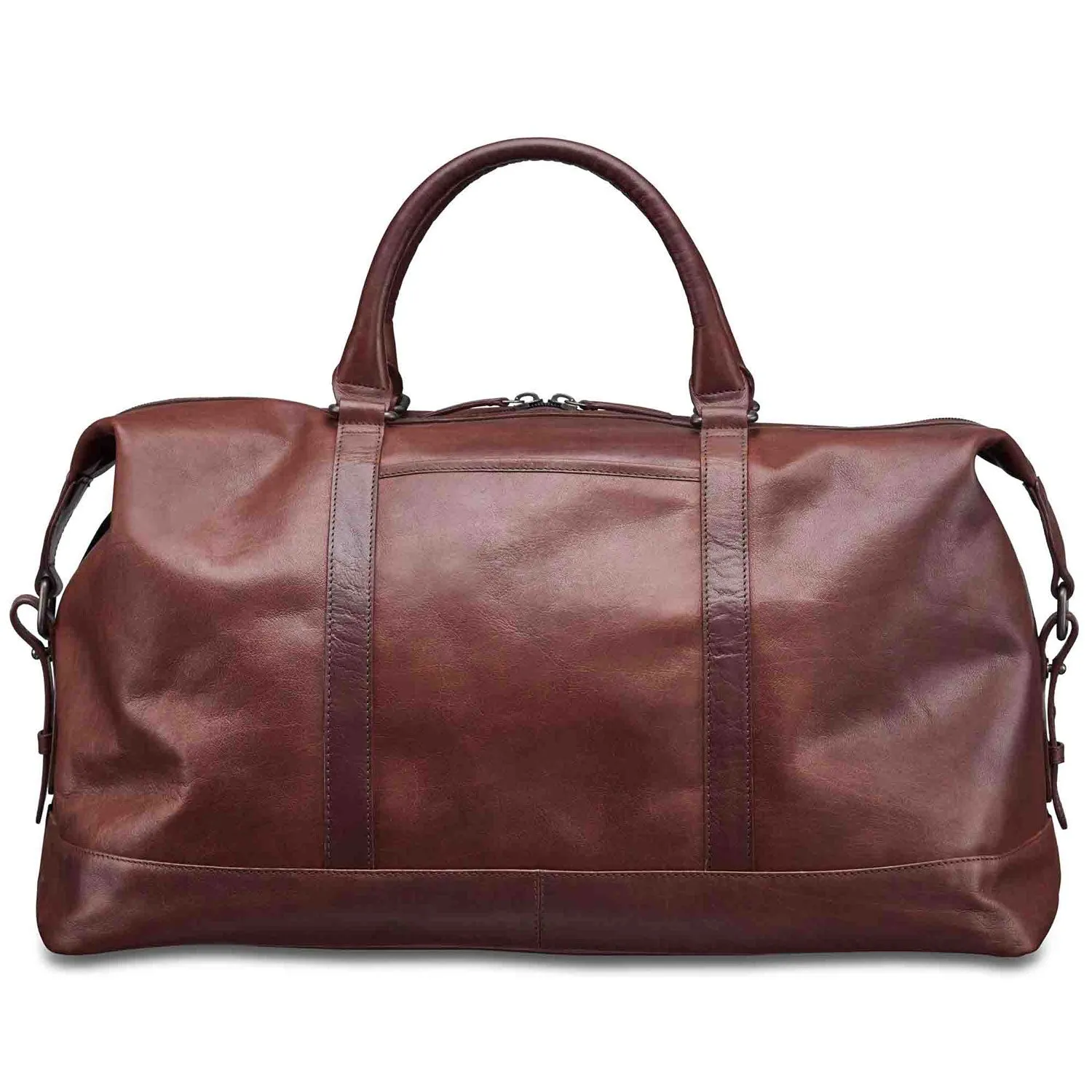 Hot Sale Alert Mancini Leather Carry-On Duffle Bag, 20" X 10" X 12", Brown