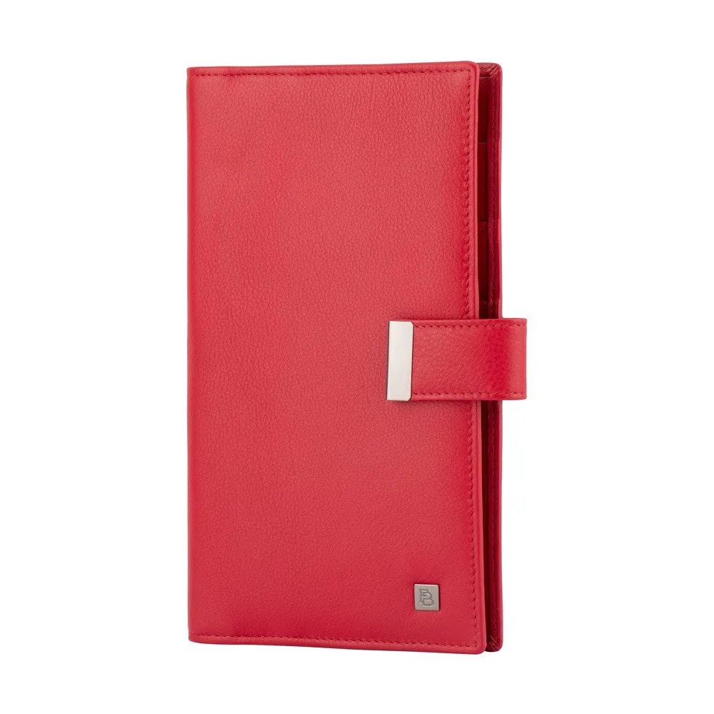 Big Price Drop Franco Bonini - 23-01 Leather Family Passport Holder - Red *Dc