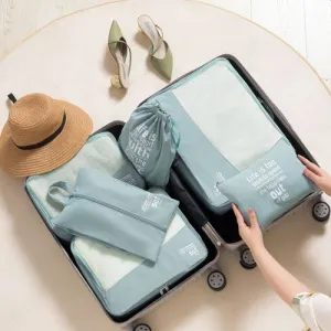 6 Piece Packing Cubes Set - Life Is Too Short Luggage Organisers Shop the Best Deals