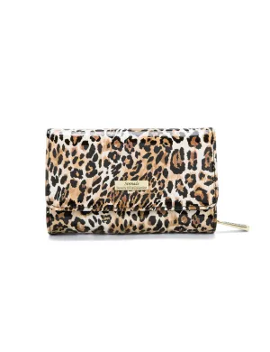 Limited Time Sale Serenade - Wsn8802 Wild Cat Medium Wallet - Leopard