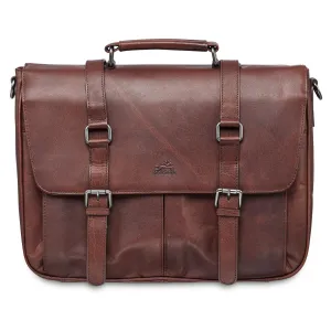 Single Compartment Briefcase For 15" Laptop With Rfid Secure Pocket, 15.25" X 4" X 11.5", Brown Perfect Gift Sale Exclusive Hot Pick