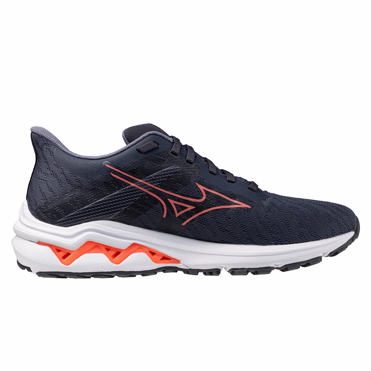 Flash Deal Alert Save Today Event Mizuno Wave Equate 9 Womens | Odyssey Gray/Striking Coral/Blue Granite