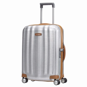 Samsonite - Lite Cube Deluxe 55Cm Small 4 Wheel Hard Suitcase - Aluminium MustHave Items