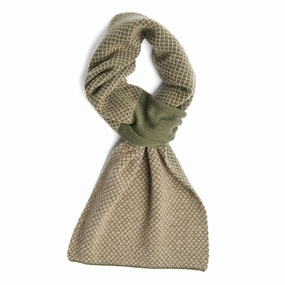 Today Only Offer Dark Green And Light Brown Cashmere Neck Warmer