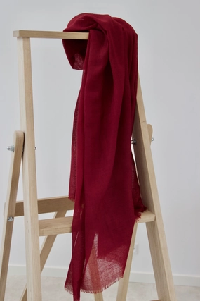 Bordeaux Wool Scarf Exclusive Savings Event