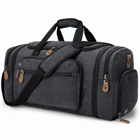 Gift Ideas Galore Biggest Savings Now Gonex 60L Canvas Duffle Bag With Shoe Compartment