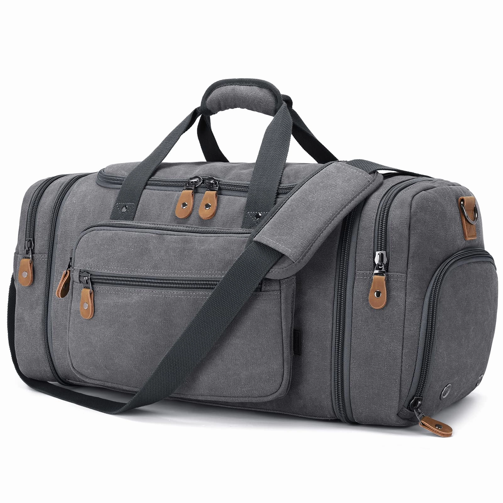 Price Drop Frenzy Save Today Event Gonex 60L Canvas Duffle Bag With Shoe Compartment