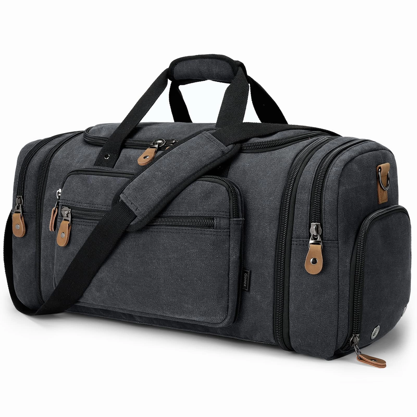 Hot Offer Frenzy Gonex 60L Canvas Duffle Bag With Shoe Compartment