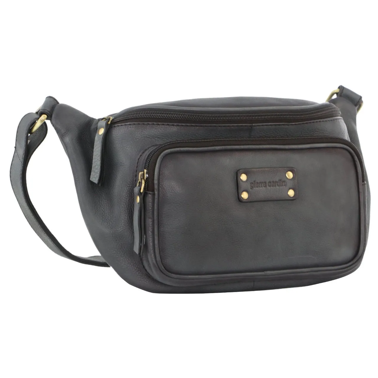 Special Price Offer MustHave Items Pierre Cardin Burnished Leather Sling Bag Pc3455 Black