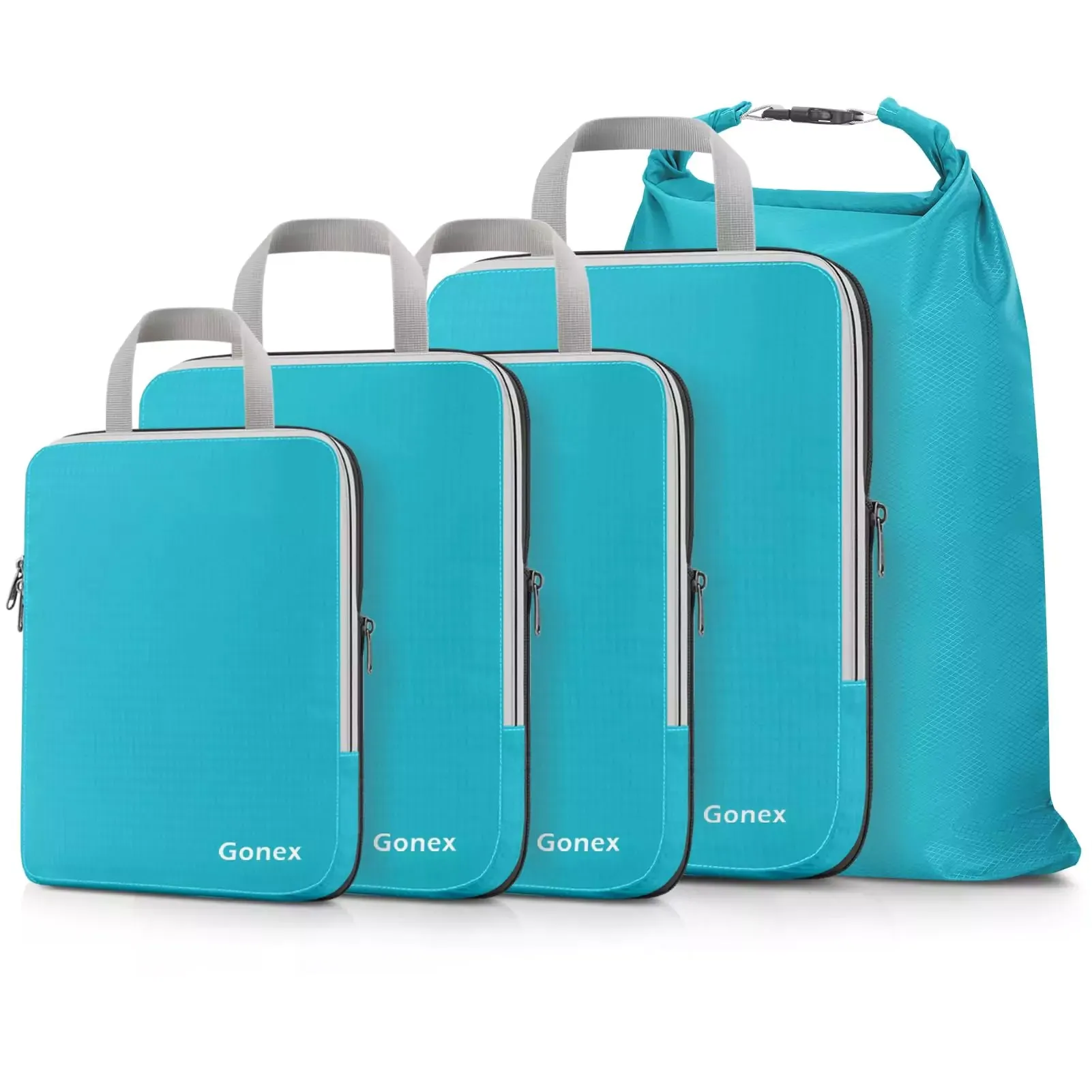 Gonex 5 Pcs Compression Packing Cubes With Laundry Bag Online Exclusive Deal