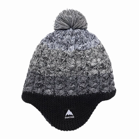 Daily Clearance Deal Burton Toddlers Fleece Lined Earflap Beanie - True Black