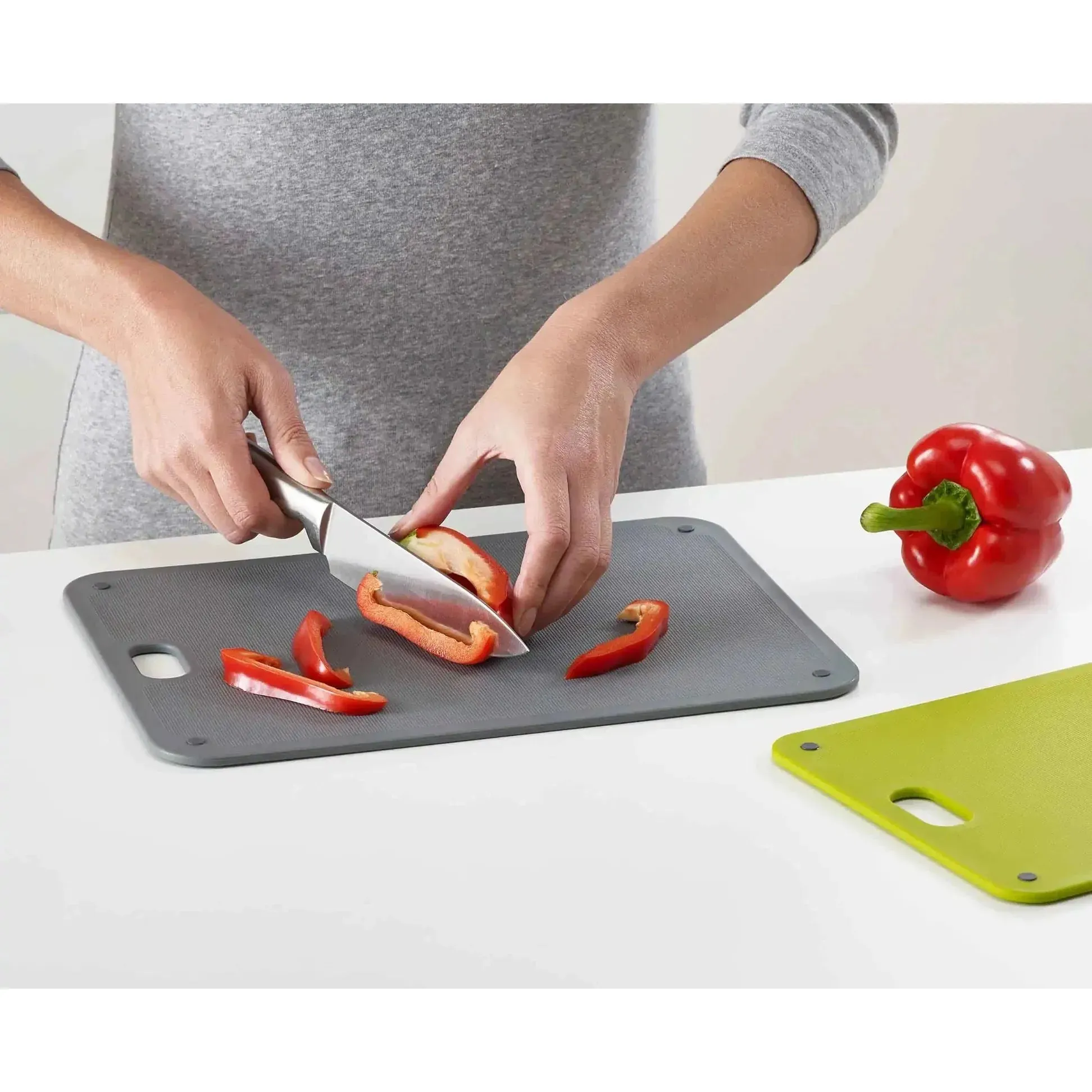 Joseph Joseph DoorStore Chop 2-piece Grey Chopping Board Set