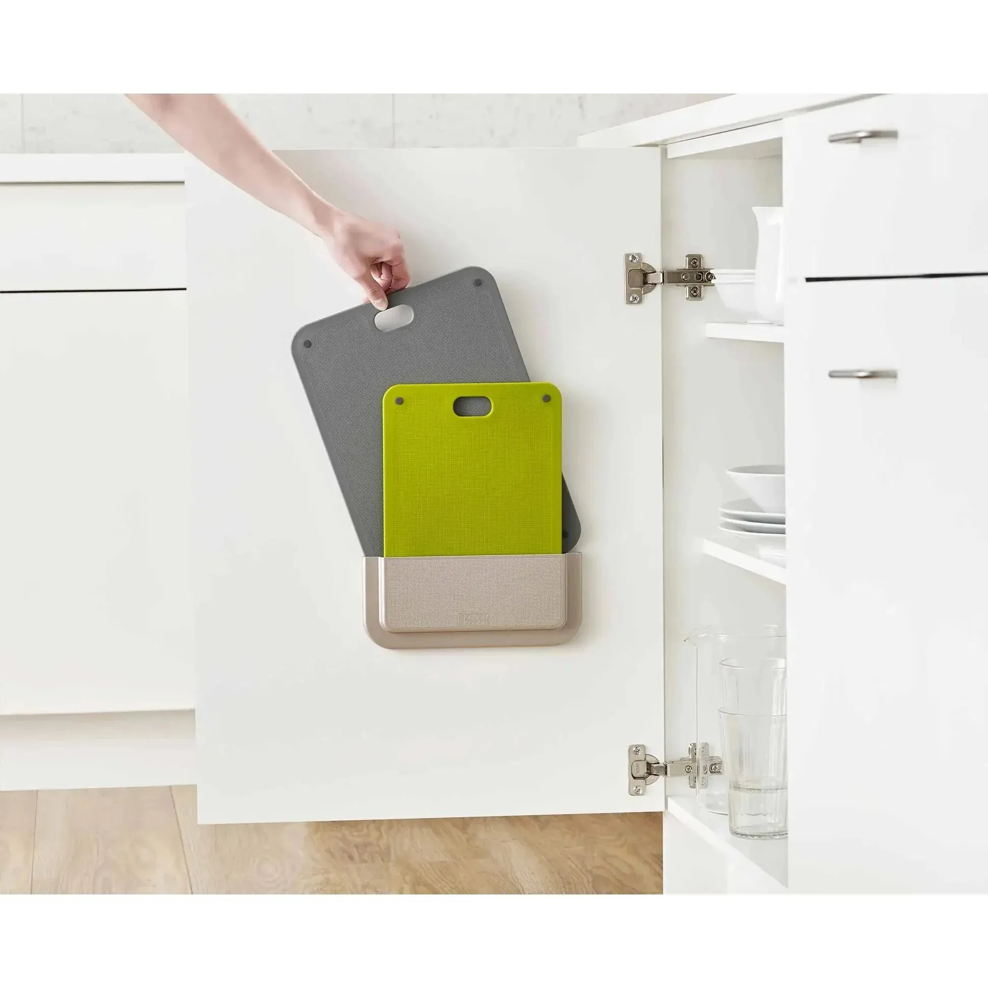 Joseph Joseph DoorStore Chop 2-piece Grey Chopping Board Set
