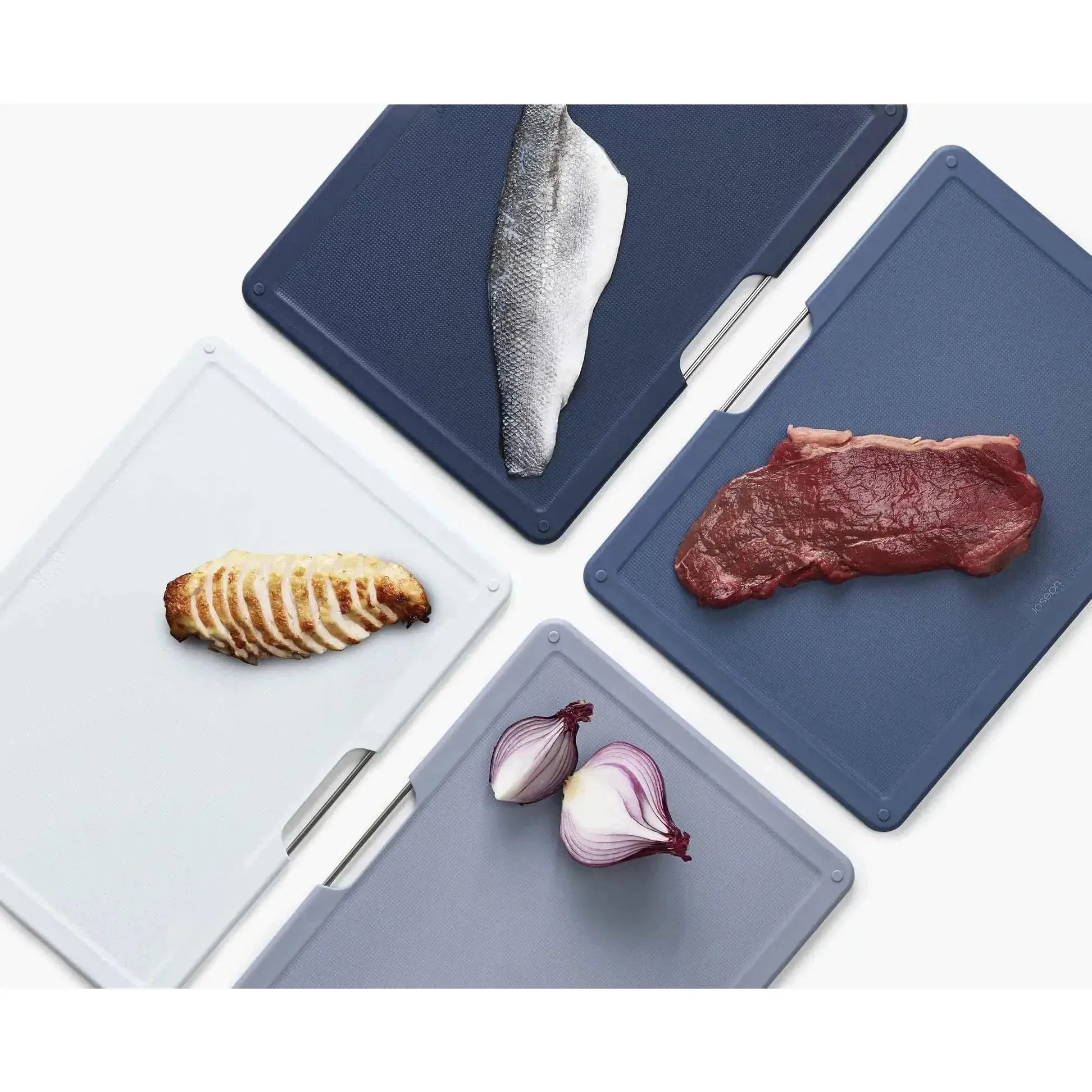 Joseph Joseph Folio Large 4-piece Grey Chopping Board Set