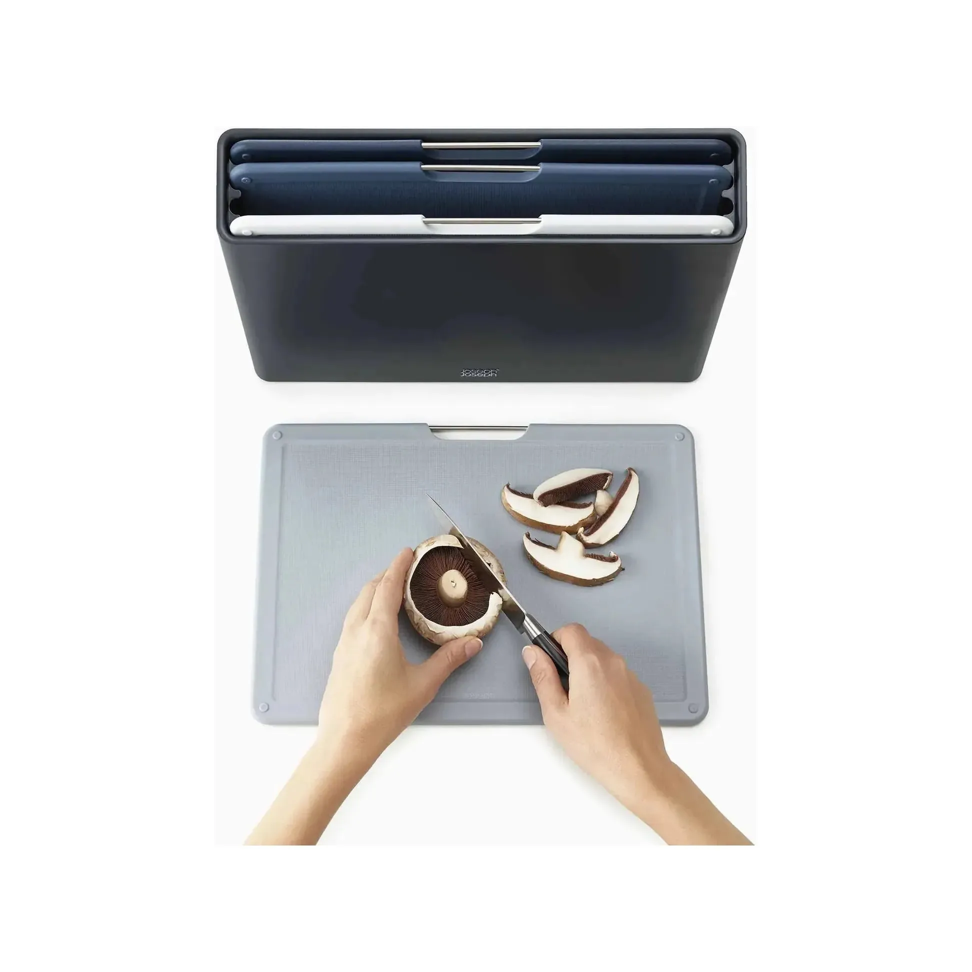 Joseph Joseph Folio Large 4-piece Grey Chopping Board Set