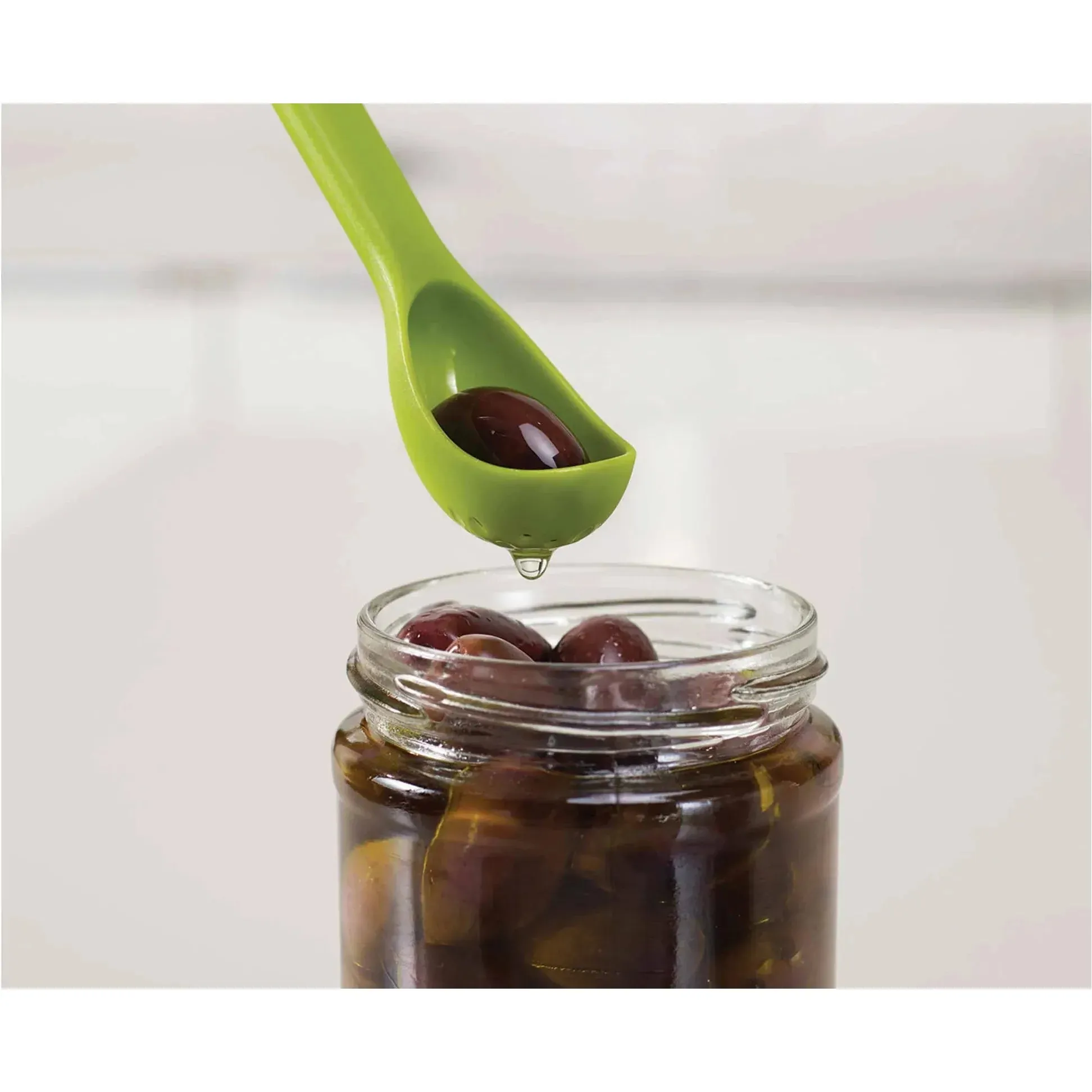 Joseph Joseph Scoop&Pick 2-piece Green Antipasti Set