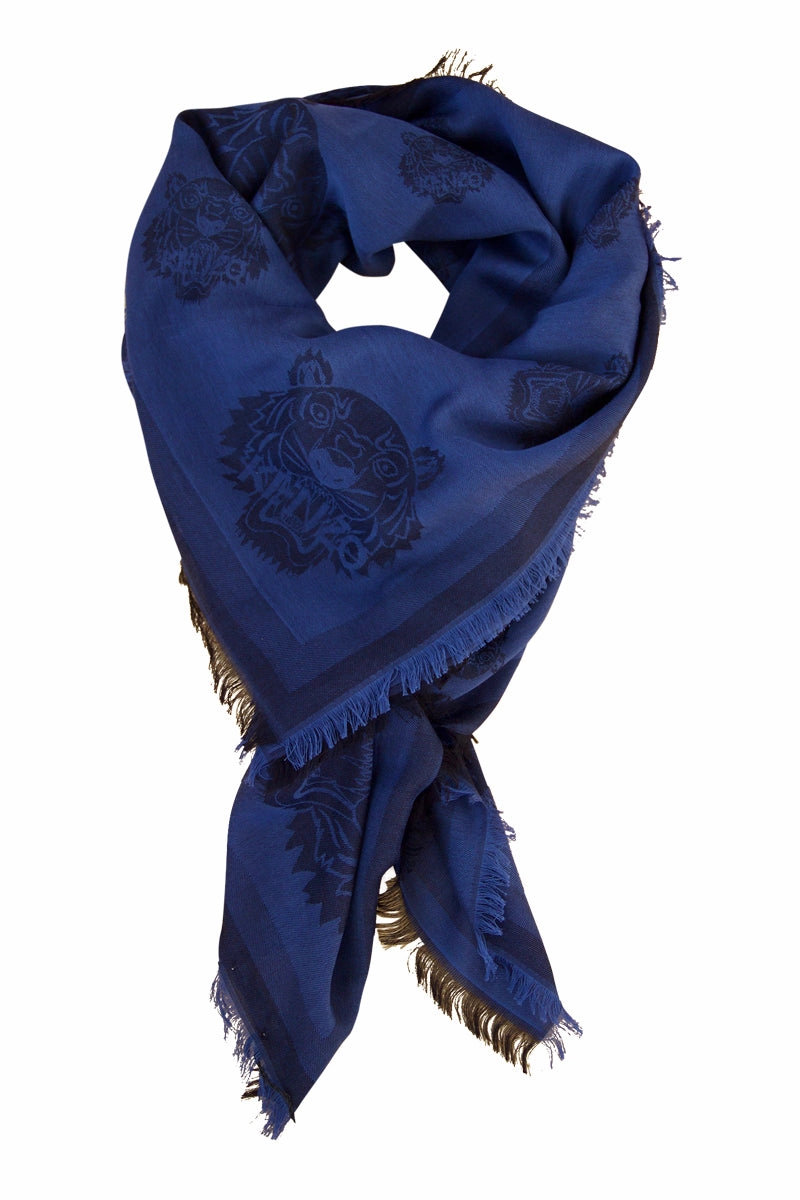 Special Offer Inside Limited Time Hot Deal Kenzo Scarf In Beautiful Blue Shade