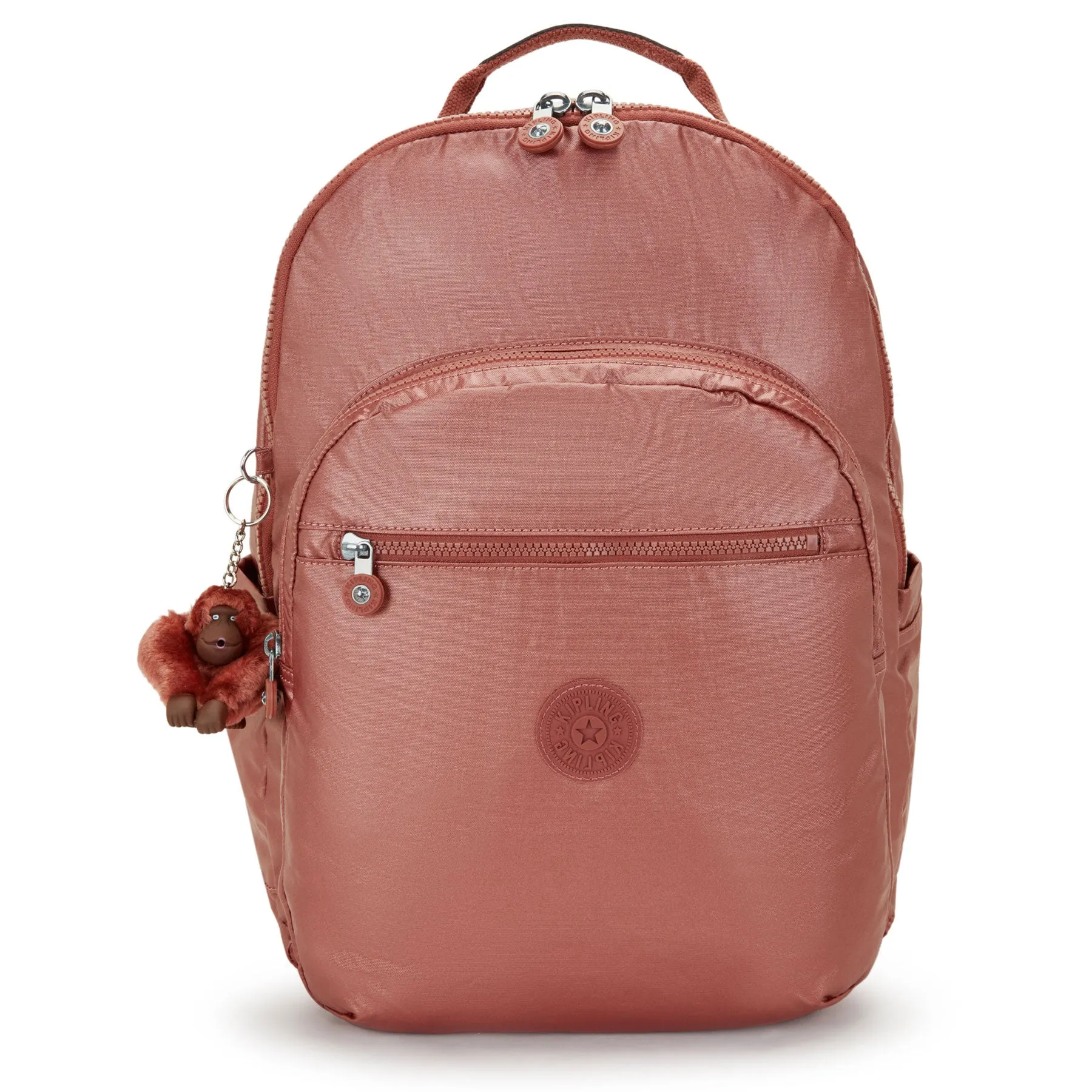 Weekend Sale Special Kipling Seoul Small Copper Metallic Tablet Backpack