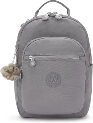 Kipling Seoul Small  Nylon Tablet Backpack Inviting Grey Limited Time Sale Dont Miss This Deal
