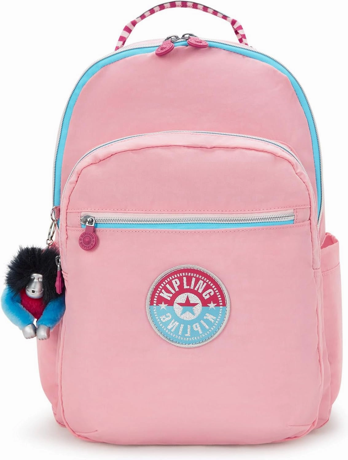 Clearance Sale Kipling Seoul Large 15" Laptop Backpack - Coral Sea Fc