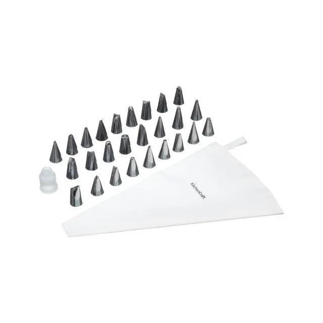 KitchenCraft 28 Piece Icing Nozzle Set & Bag