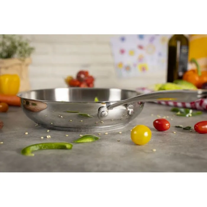 Kuhn Rikon Stainless Steel Allround Uncoated Frypan - All Sizes