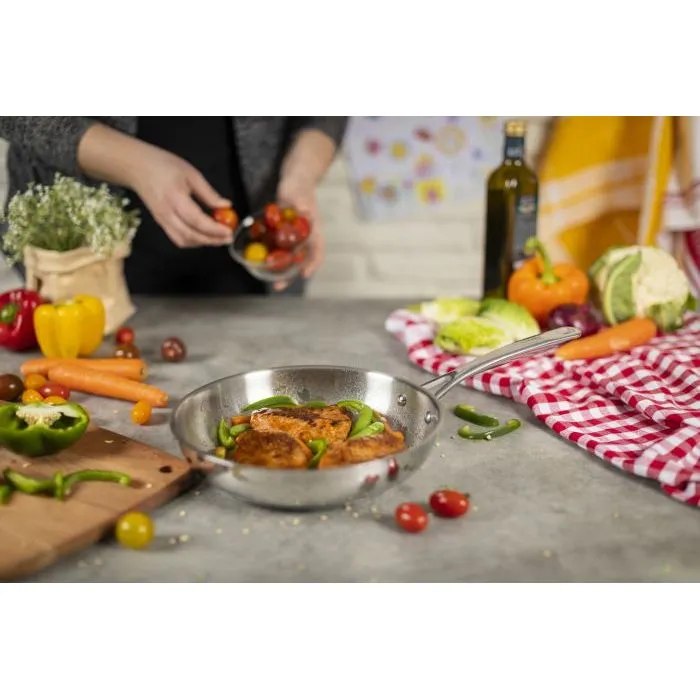 Kuhn Rikon Stainless Steel Allround Uncoated Frypan - All Sizes