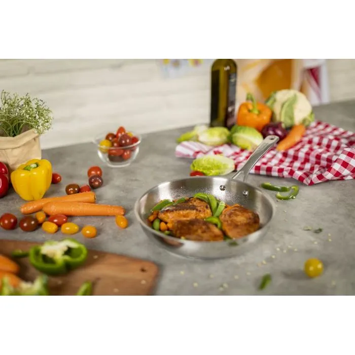 Kuhn Rikon Stainless Steel Allround Uncoated Frypan - All Sizes