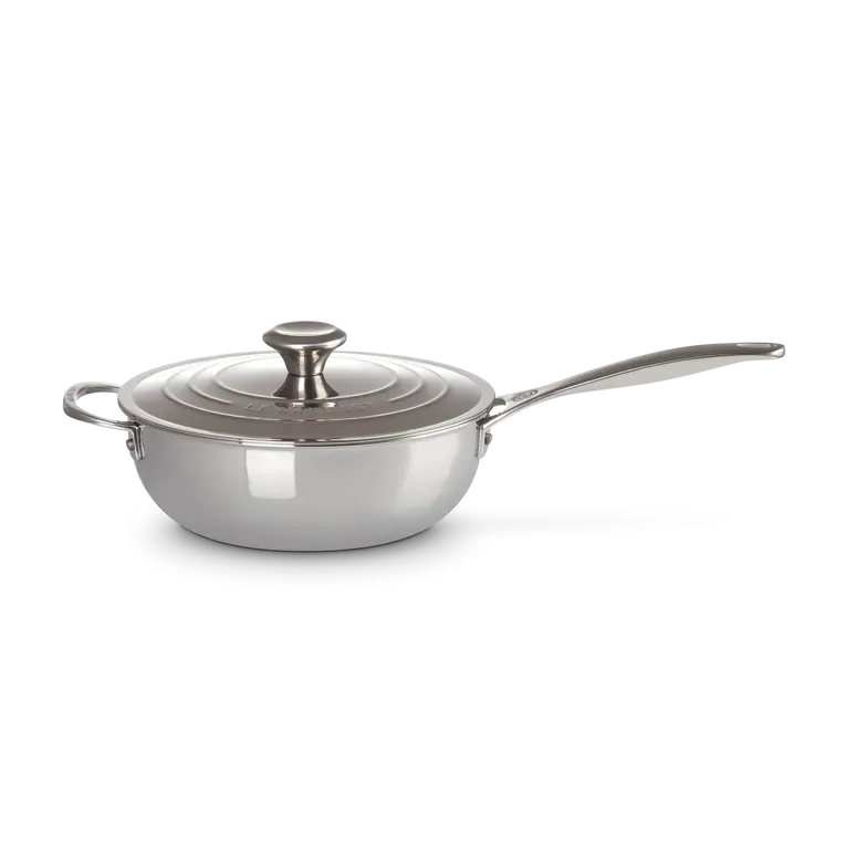 Le Creuset Signature Stainless Steel 24cm Non Stick Saute Pan