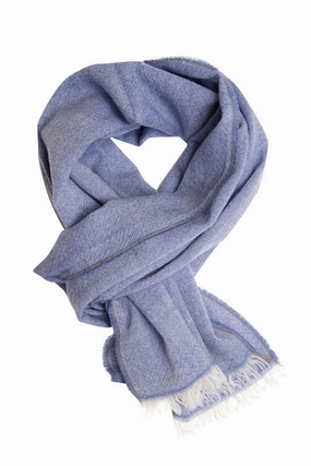 Biggest Savings Now Save Big Today Light Blue Melange Scarf In Fine Wool