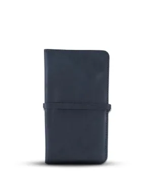 Blue Leather Passport Wallet Weekend Flash Offer