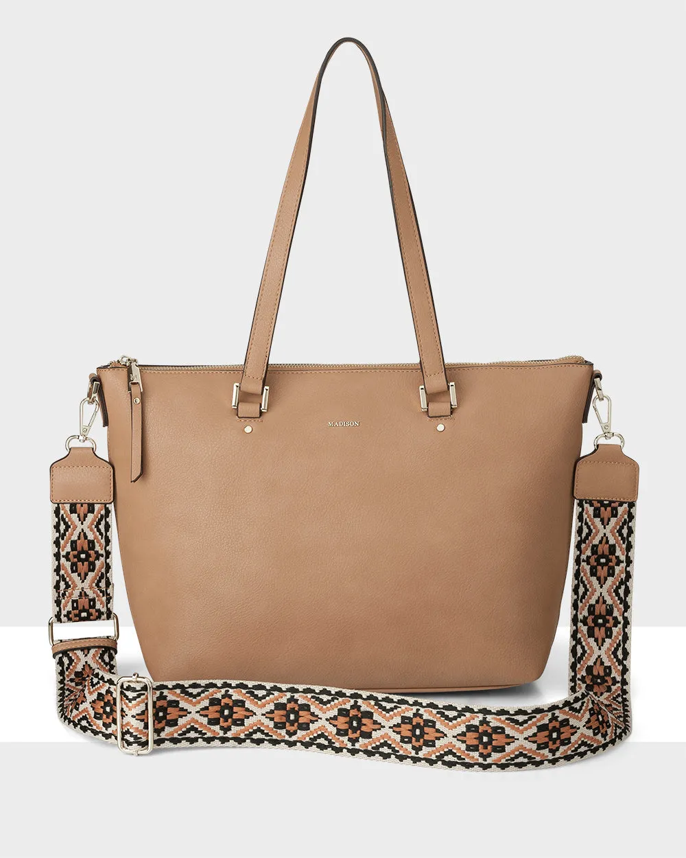 Trending Deals Today Vivian Medium Zip Top Tote With Aztec Strap