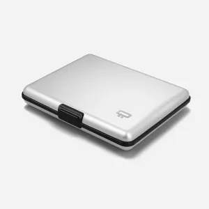 Special Online Offer Limited Time Hot Deal Ogon Big Stockholm Aluminum Wallet Silver