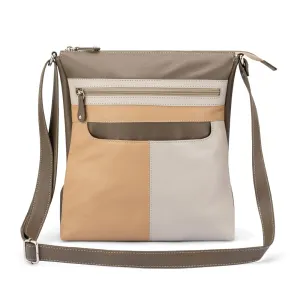 Trending Offer Today MustHave Deal Franco Bonini - 4557 Slim Shoulder Crossbody Leather Bag - Bone Multi